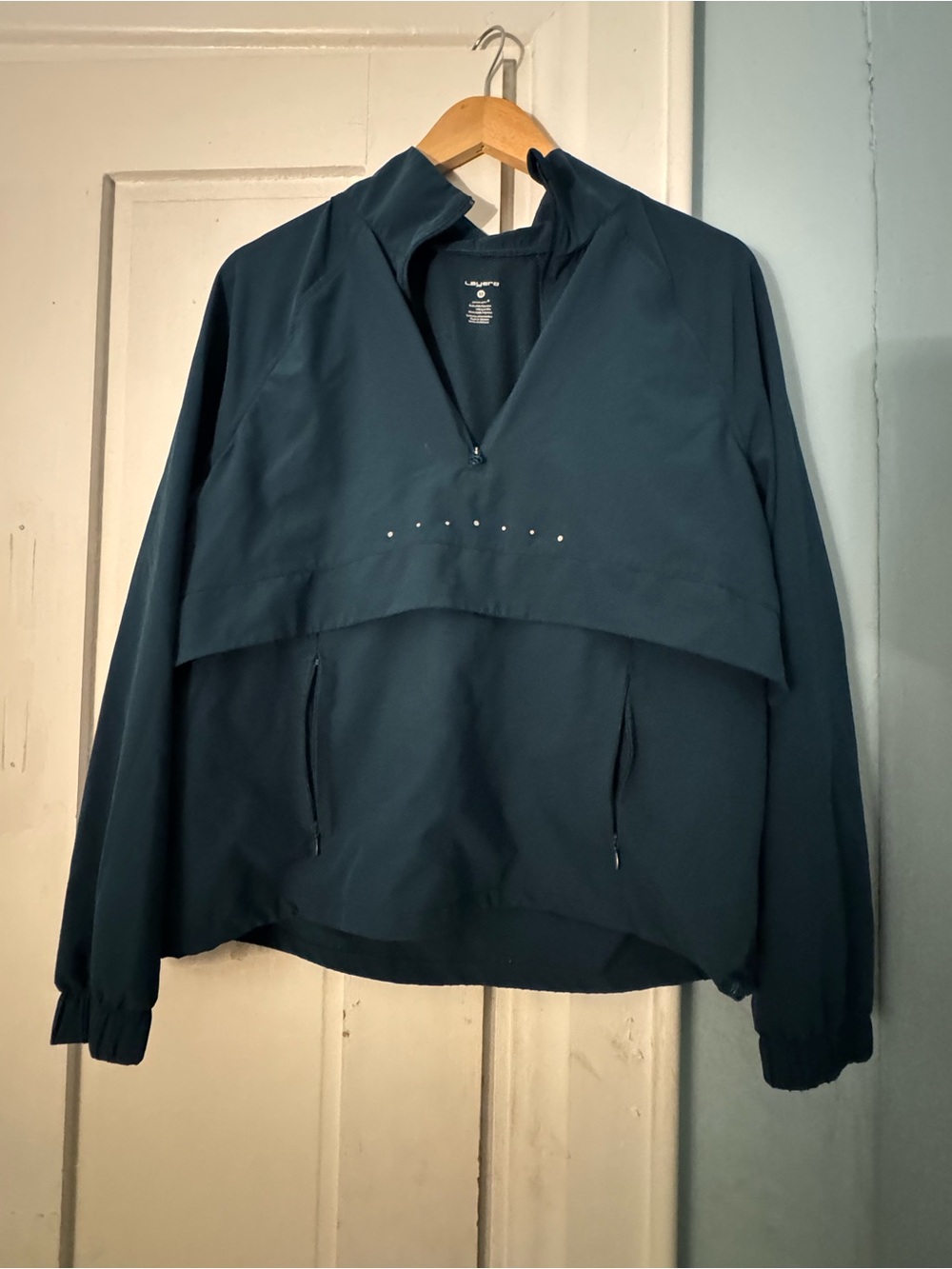 Layer 8 Teal Pullover Anorak Jacket EUC